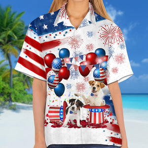 Jack Russell Terrier Independence Day Hawaiian Shirt