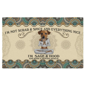 Wish A Mufuka Would-Jack Russell Terrier Doormat