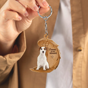 Jack Russell Terrier In My Heart Flat Acrylic Keychain