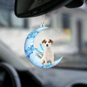 Jack Russell Terrier (2) Angel From The Moon Car Hanging Ornament