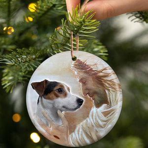 New Release -Jack Russell Terrier 02 With God Porcelain/Ceramic Ornament