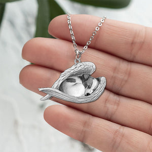 Jack Russell Terrier_ Sleeping Angel Necklace