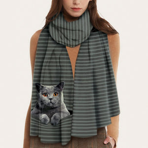 Keep You Warm - British Shorthair Cat - Scarf V1