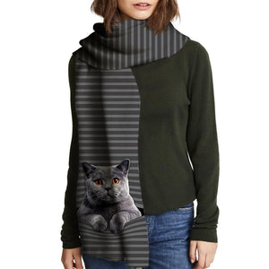 Keep You Warm - British Shorthair Cat - Scarf V1