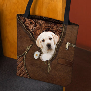 Labradoole Holding Daisy Tote Bag