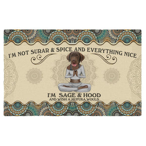 Wish A Mufuka Would-Chocolate Labrador Retriever Doormat