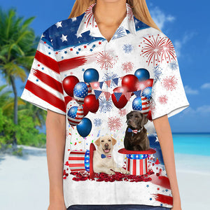 Labrador Retriever Independence Day Hawaiian Shirt