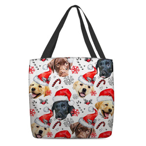 Labrador Retriever Merry Christmas Tote Bag