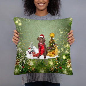 Labrador Retriever Merry Christmas Pillow Case