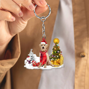 Labrador Retriever02 Early Merry Christma Acrylic Keychain