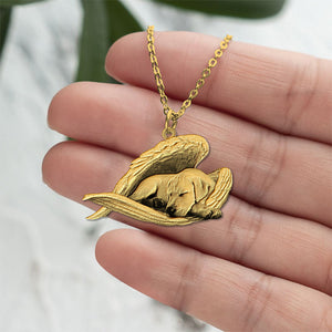 Labrador retriever Sleeping Angel Necklace