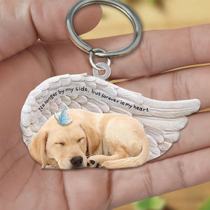 Labrador Retriever Sleeping Angel - Forever In My Heart Acrylic Keychain