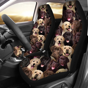 A Bunch Of Labradors Car Seat Cover