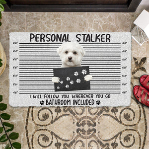 Maltese Personal Stalker Doormat