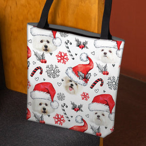 Maltese Merry Christmas Tote Bag