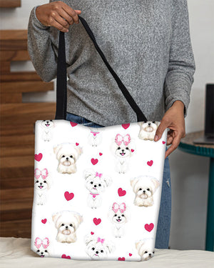 Cute Maltese Tote Bag