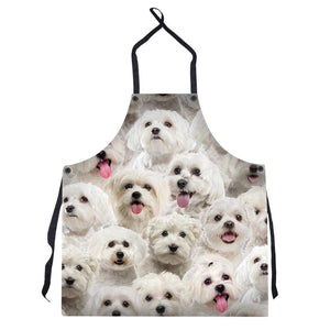 A Bunch Of Malteses Apron/Great Gift Idea For Christmas