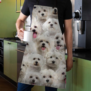 A Bunch Of Malteses Apron/Great Gift Idea For Christmas