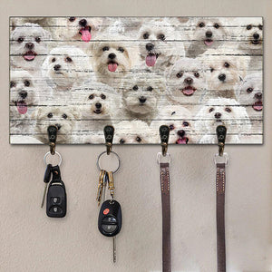 A Bunch Of Malteses Key Hanger