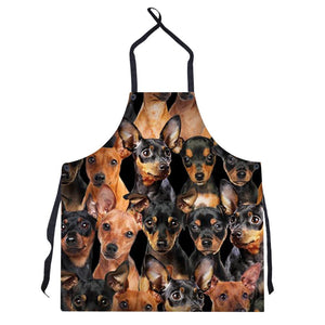 A Bunch Of Miniature Pinschers Apron/Great Gift Idea For Christmas