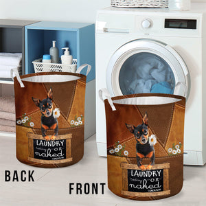 Miniature Pinchers Laundry Today Or Naked Tomorrow Laundry Basket