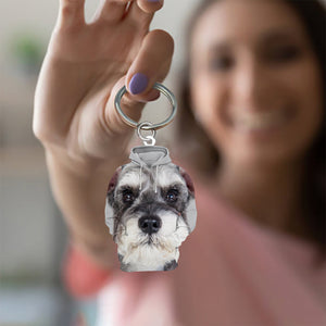 Miniature Schnauzer 3D Graphic Hoodie Acrylic Keychain