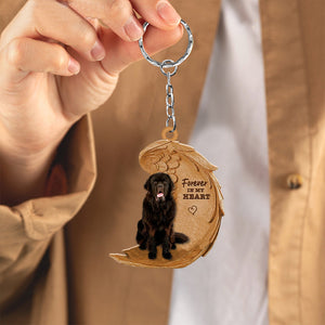 Newfoundland In My Heart Flat Acrylic Keychain
