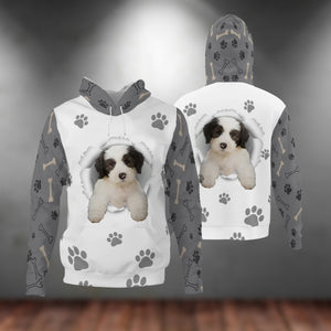 Old English Sheepdog-Paw Dog Unisex Hoodie