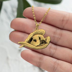 Papillon Sleeping Angel Necklace