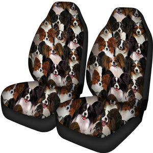 A Bunch Of Papillons Car Seat Cover