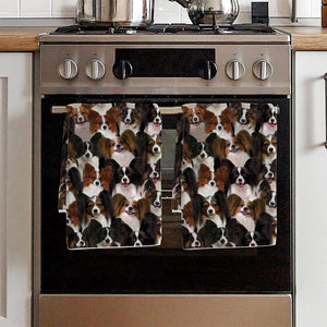 A Bunch Of Papillons Kitchen Towel