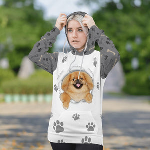 Pekingese-Paw Dog Unisex Hoodie