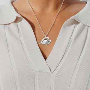 Pekingese02 Sleeping Angel Stainless Steel Necklace