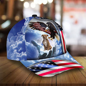 Pit Bull Perfect One Nation Under God Cap For Patriots And Dog Lovers