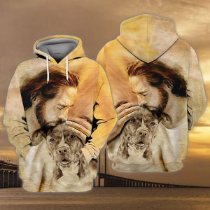 Pit Bull With God Unisex Hoodie