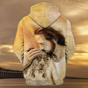 Pit Bull With God Unisex Hoodie