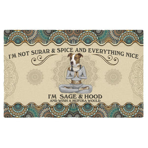 Wish A Mufuka Would-Pit Bull Doormat