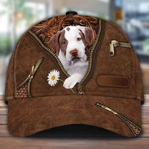 Pitbull02 Holding Daisy Unisex Cap