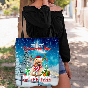 Pomeranian Christmas Tote Bag