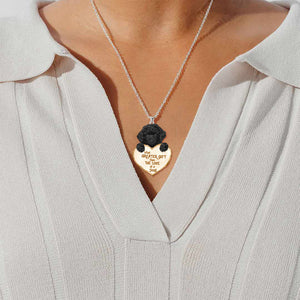 Poodle 4 -What Greater Gift Than The Love Of Dog Stainless Steel Necklace