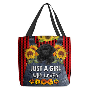 Poodle 4-Just A Girl Who Loves Dog Tote Bag
