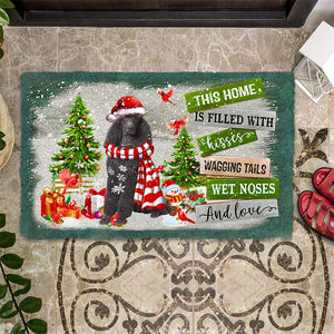 This Home Is Filled With Kisses/Poodle Doormat