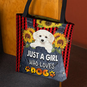Poodle -Just A Girl Who Loves Dog Tote Bag