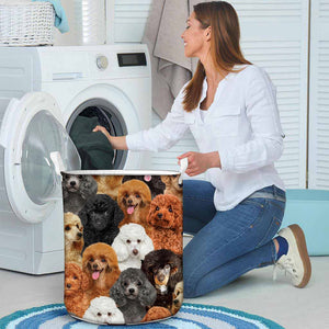 A Bunch Of Poodles Laundry Basket