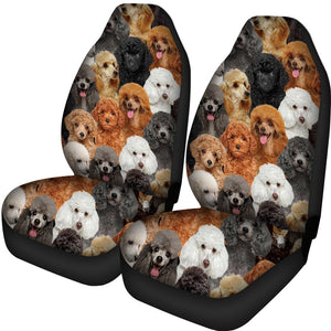 A Bunch Of Poodles Car Seat Cover