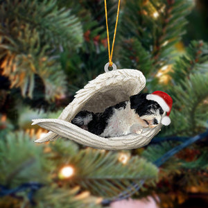 Portuguese Water Dog Sleeping Angel Christmas Ornament
