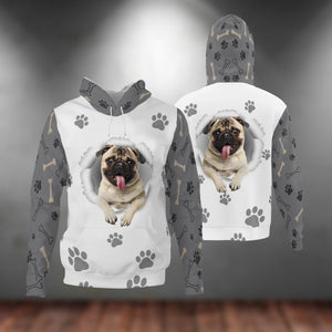 Pug-Paw Dog Unisex Hoodie