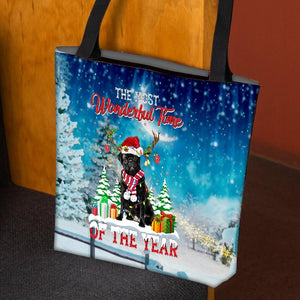 Pug Christmas Tote Bag