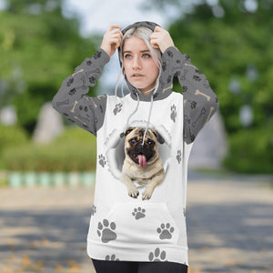 Pug-Paw Dog Unisex Hoodie