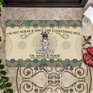 Wish A Mufuka Would-Pug Doormat